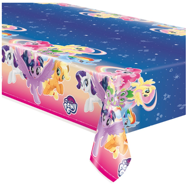 My Little Pony Mantel rectangular de plástico para mesa, 54" x 84", 1 unidad