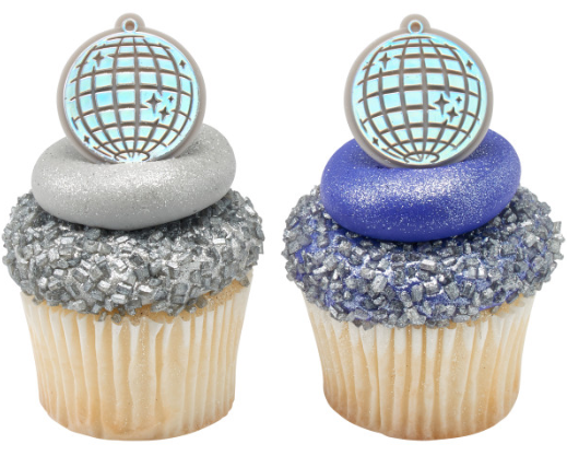 Disco Ball Cupcake Rings