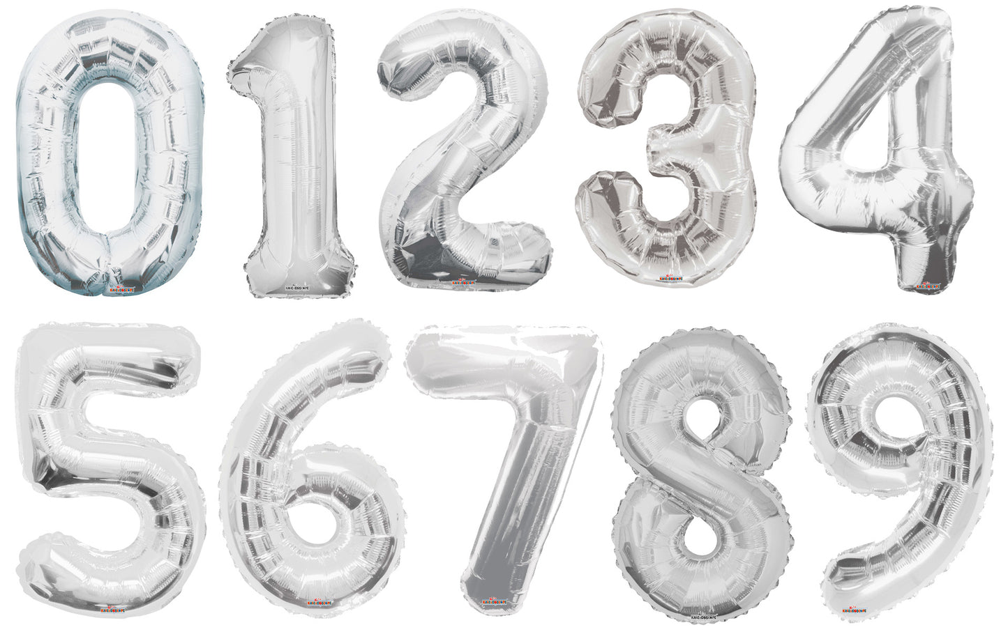 34" Numeral Balloon - Silver, 1ct