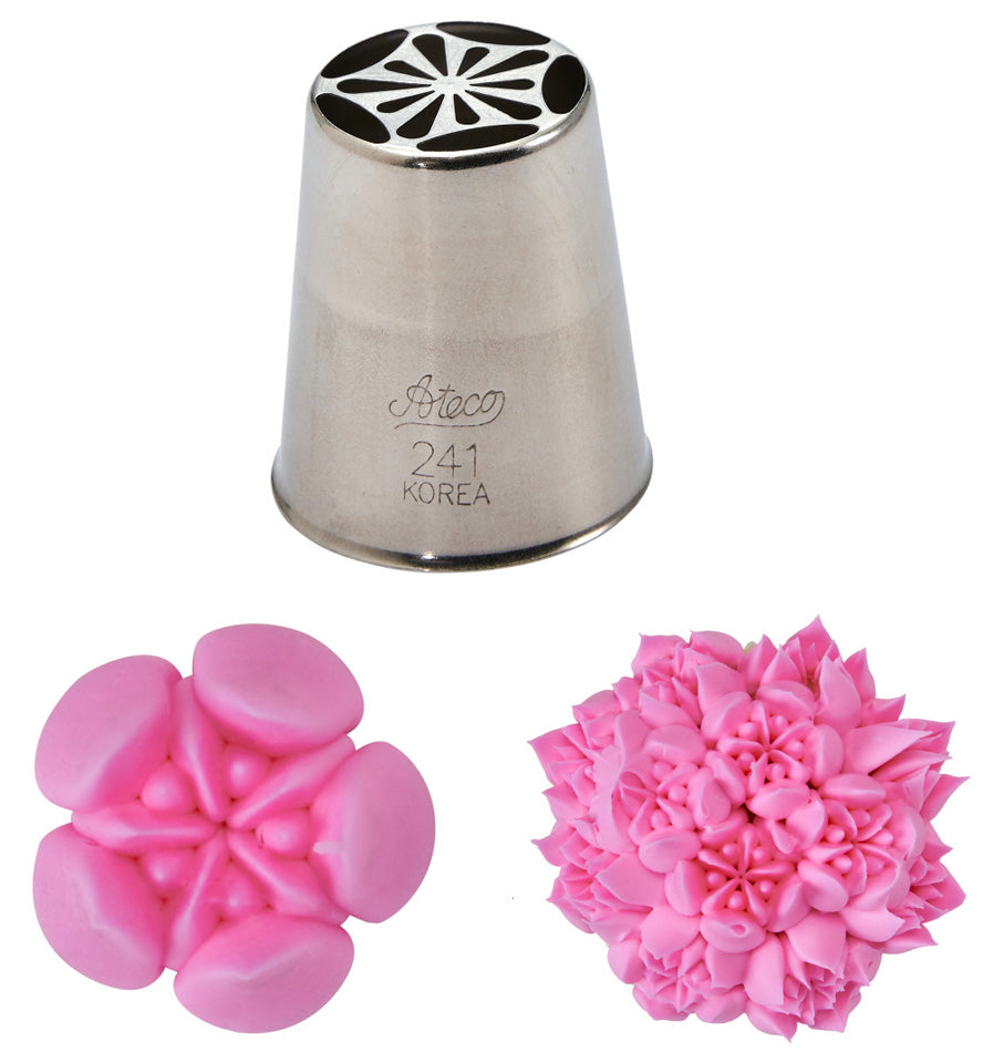 Juego de puntas decorativas rusas con surtido de flores, 4 piezas