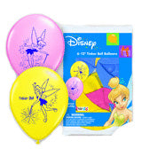 Globos de látex Tinkerbell de 12", 6 unidades