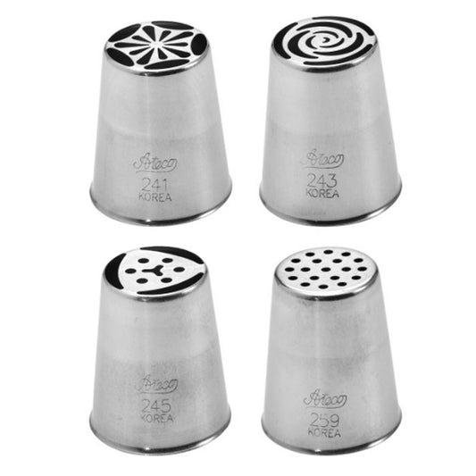 Flower Assortment Russian Decorating Tip Set, 4pc