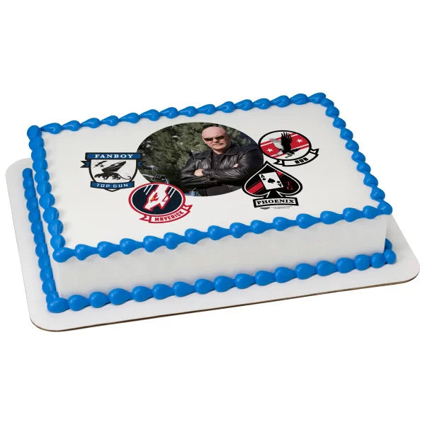 Top Gun Maverick Edible Cake Topper Image Frame