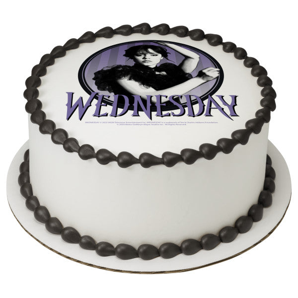 Wednesday Edible Cake Topper Image