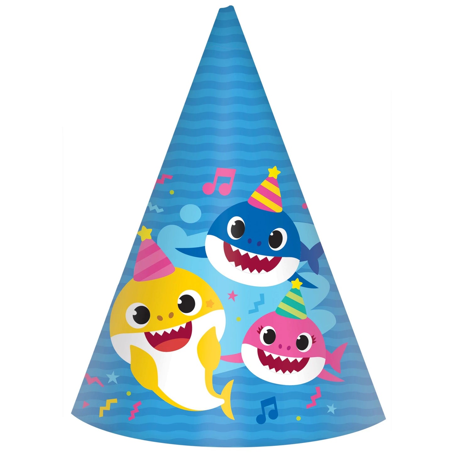 Baby Shark Cone Hats, 8ct