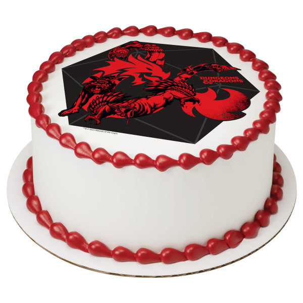 Dungeons & Dragons Endless Adventures Edible Cake Topper Image