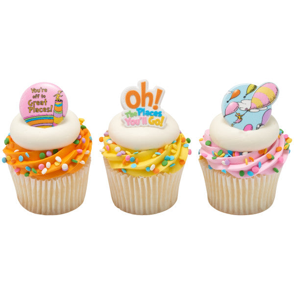 Oh, the Places You'll Go! Onward We Go Cupcake Rings