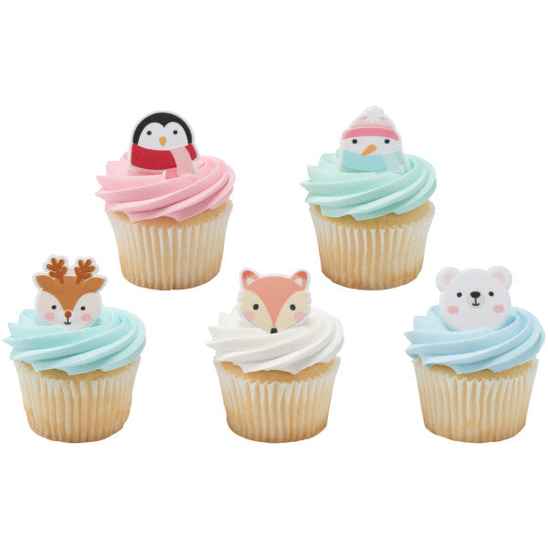 Winter Friends Cupcake Rings