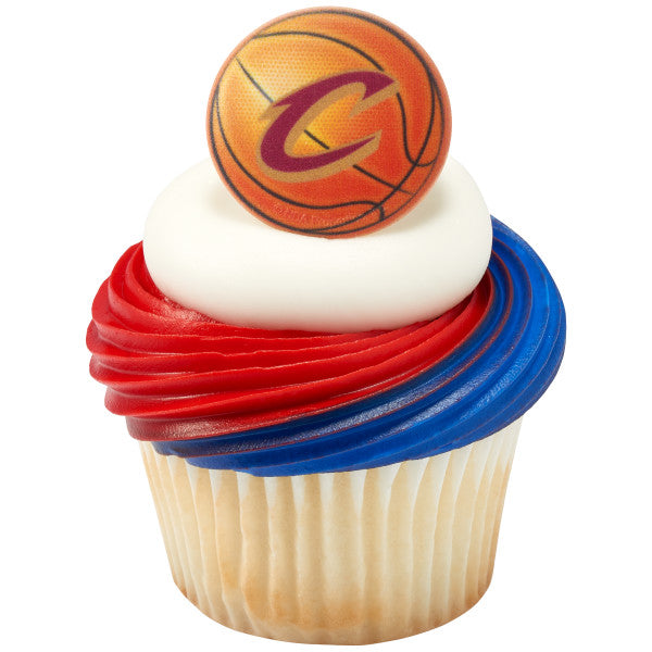 Anillos para cupcakes de baloncesto de los Cleveland Cavaliers de la NBA 