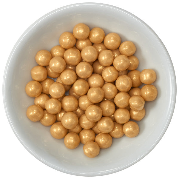 Gold Sugar Pearls Candy Decorations