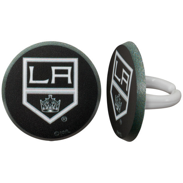 Anillos para cupcakes de Los Angeles Kings de la NHL 