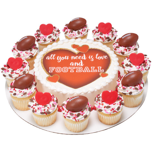 Red Heart Cupcake Rings