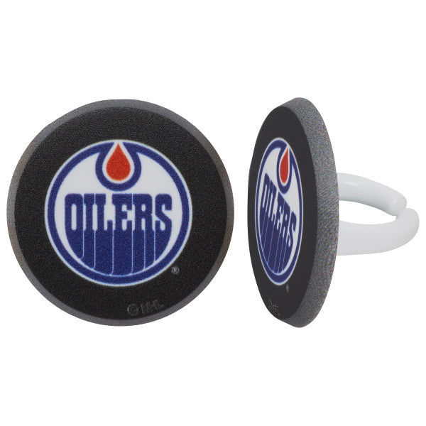 Anillos para cupcakes de los Edmonton Oilers de la NHL