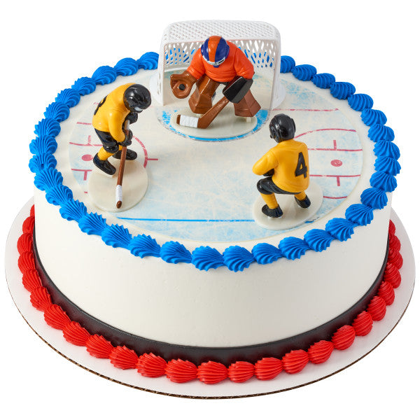 Hockey Face-Off DecoSet and Edible Image Background