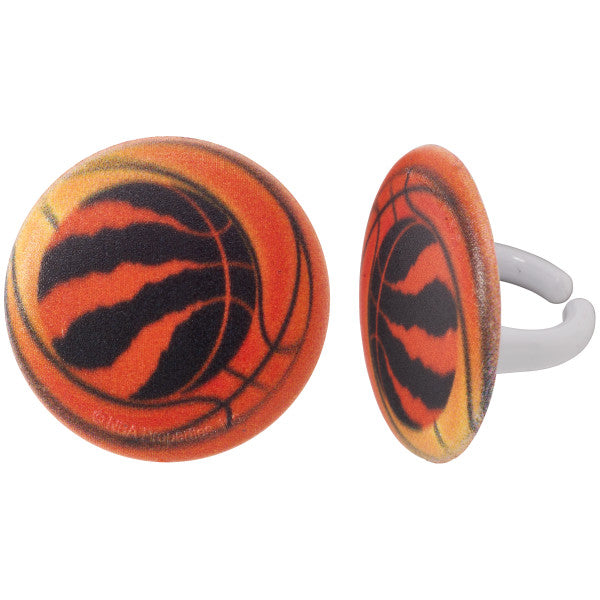 Anillos para cupcakes de baloncesto de los Toronto Raptors de la NBA