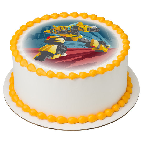 Imagen comestible para decoración de tartas de Transformers Bumble Bee