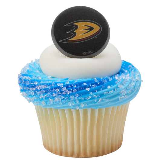 Anillos para cupcakes de los patos de Anaheim de la NHL