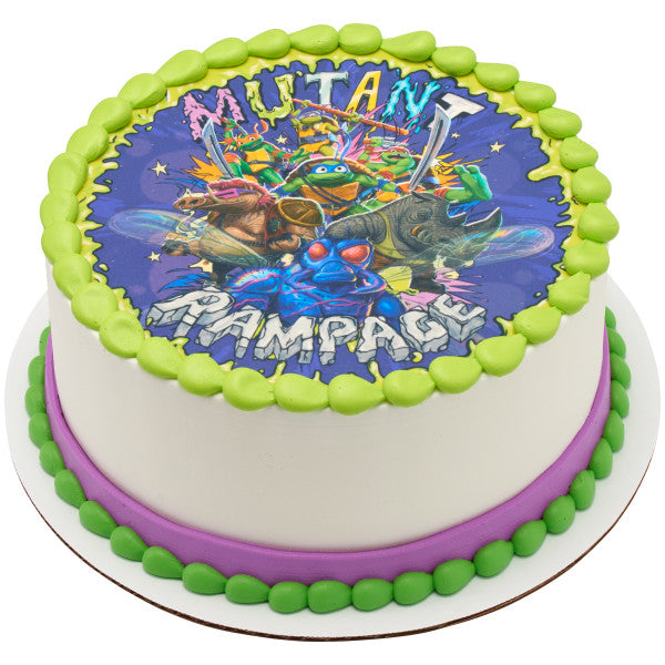 TMNT Mutant Mayhem ¡Esto es épico! Imagen de adorno comestible para pastel