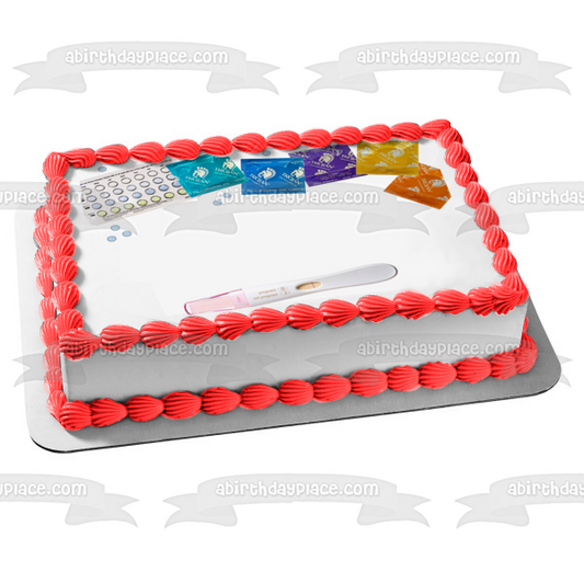 Imagen comestible para decoración de tarta con embarazo adolescente, You Beat ABPID57763