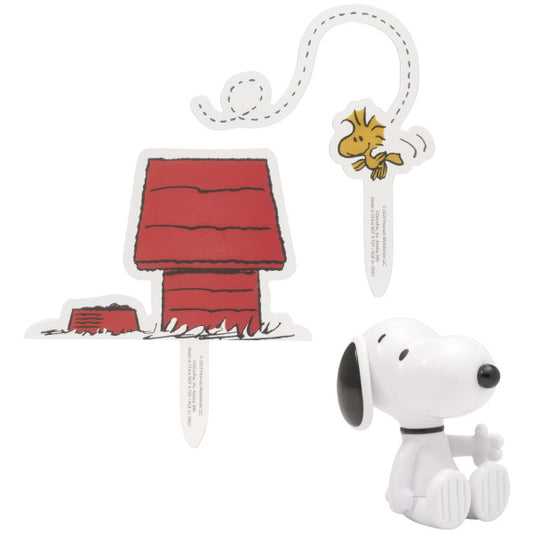 Peanuts Snoopy and Woodstock DecoSet and Edible Cake Topper Image Background