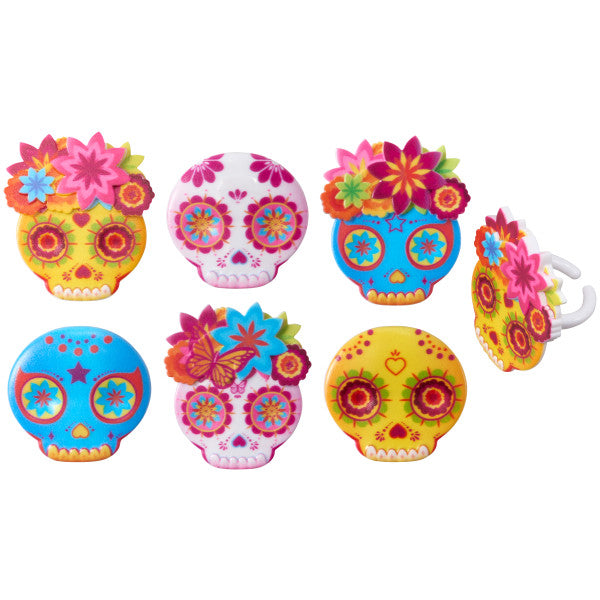 La Calavera Mask Cupcake Rings