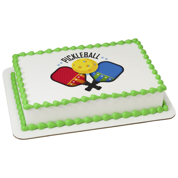 Imagen comestible para decoración de tarta de Pickleball