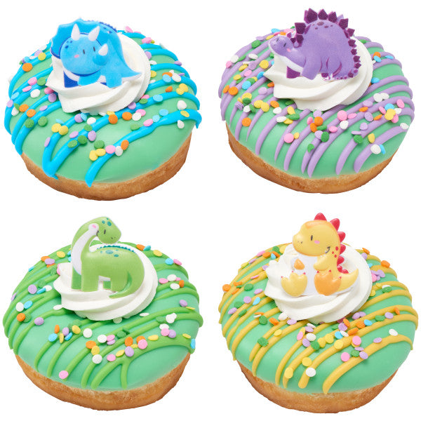 Cutesy Dinosaurs Cupcake Rings