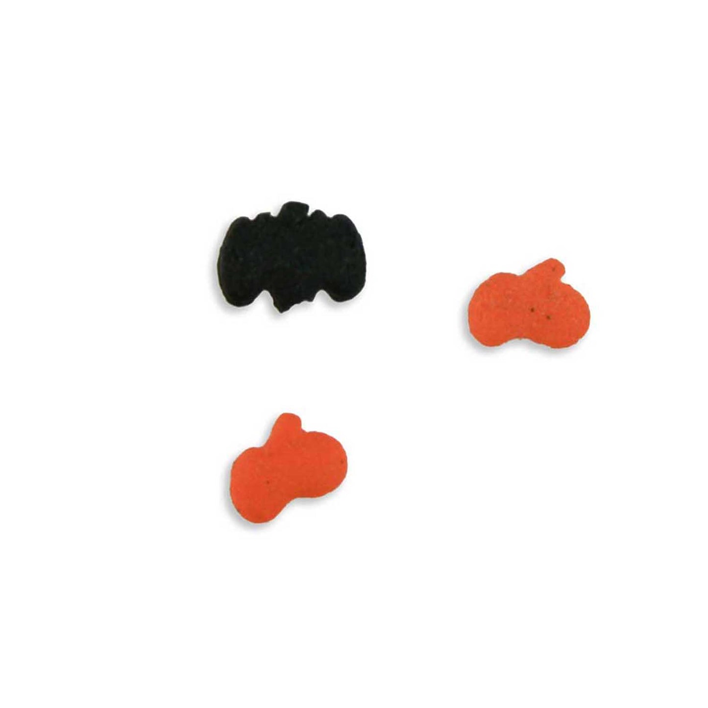 Pumpkin and Bat Shaped Sprinkles