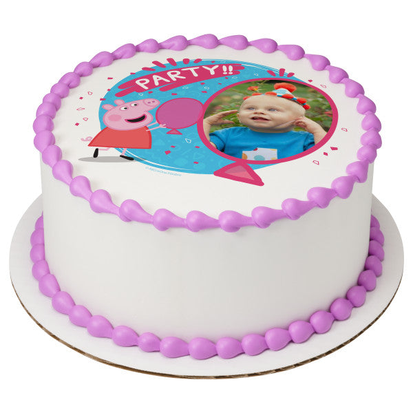 Peppa Pig Party!! Edible Cake Topper Image Frame