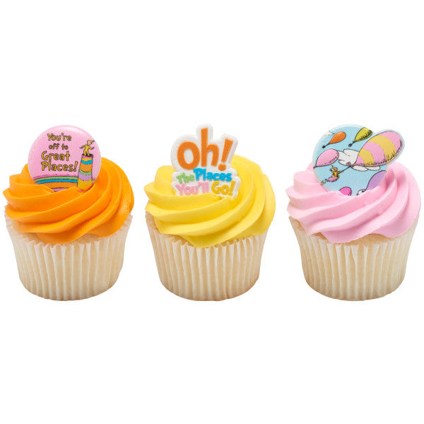 Oh, the Places You'll Go! Onward We Go Cupcake Rings