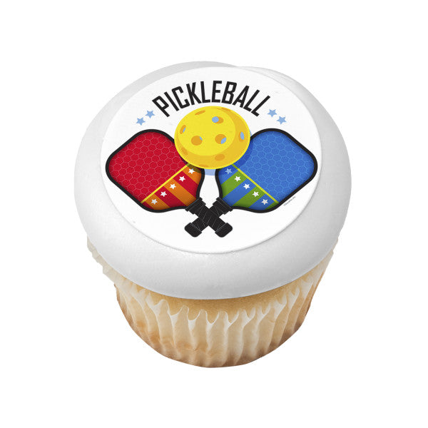 Imagen comestible para decoración de tarta de Pickleball