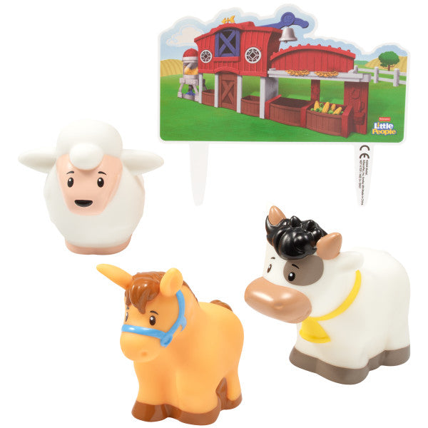 Fisher-Price Little People Barnyard DecoSet and Edible Cake Topper Image Background