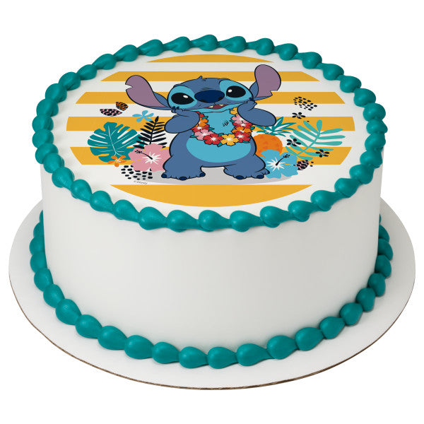 Stitch Edible Image Cake Topper For Quarter Sheet Cake!