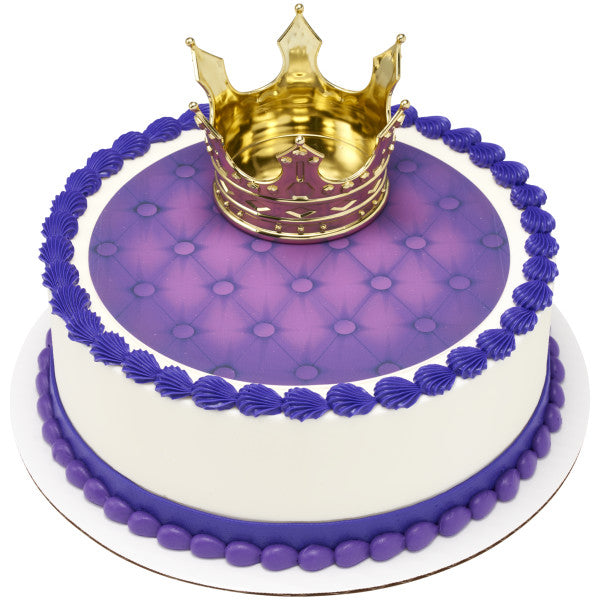 Regal Crown DecoSet and Edible Cake Topper Image Background