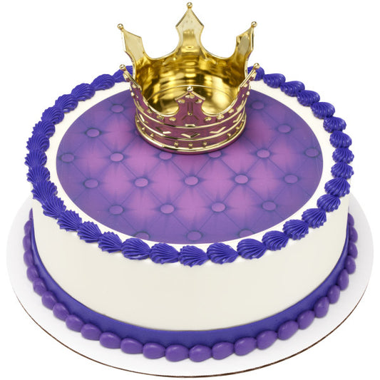 Regal Crown DecoSet and Edible Cake Topper Image Background