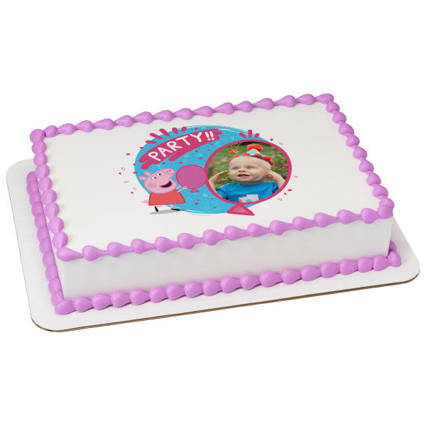 Peppa Pig Party!! Edible Cake Topper Image Frame