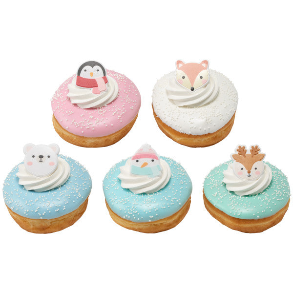 Winter Friends Cupcake Rings