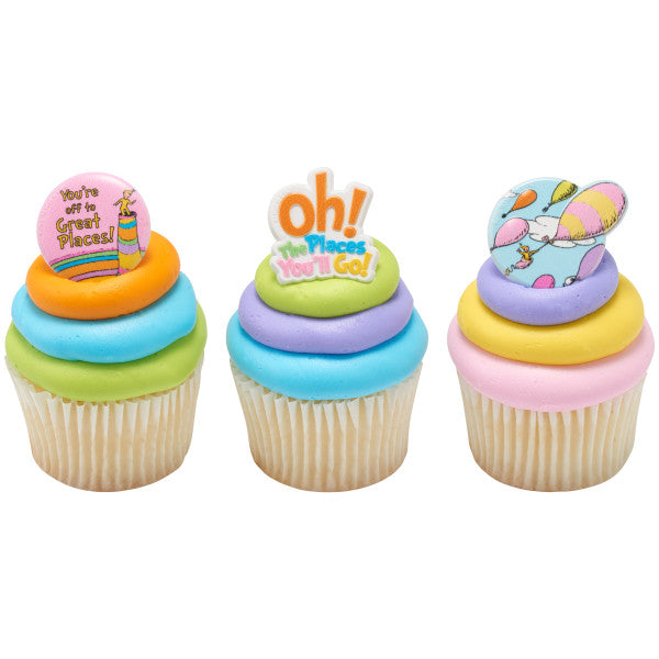 Oh, the Places You'll Go! Onward We Go Cupcake Rings