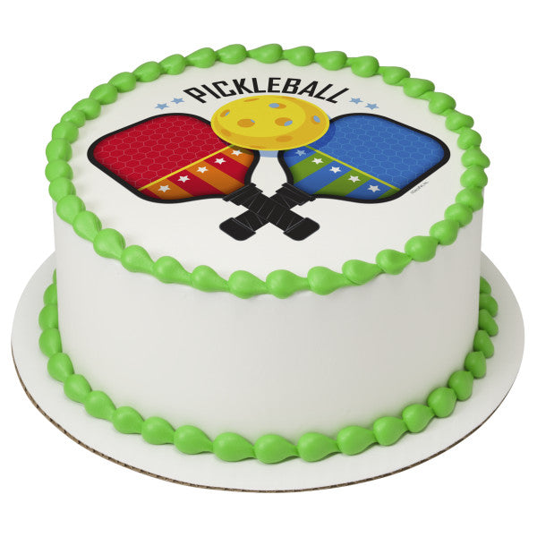 Imagen comestible para decoración de tarta de Pickleball