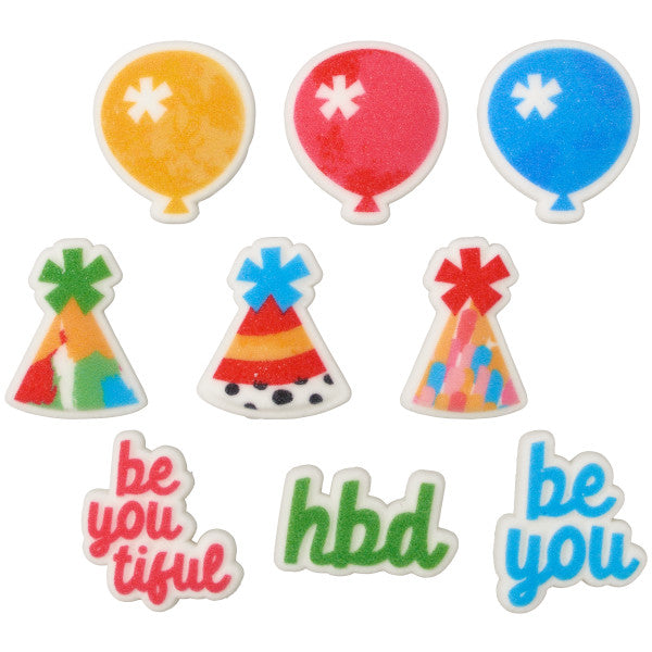 Joyful Expressions Assortment Dec-Ons Sugar Decorations