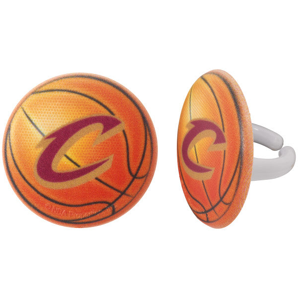 Anillos para cupcakes de baloncesto de los Cleveland Cavaliers de la NBA 