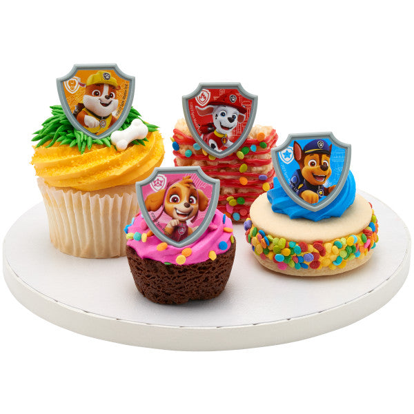 Paw Patrol Reportándose para el deber Anillos para cupcakes