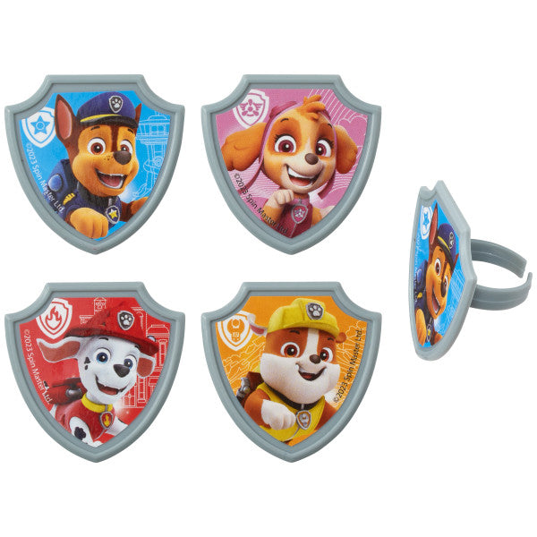 Paw Patrol Reportándose para el deber Anillos para cupcakes