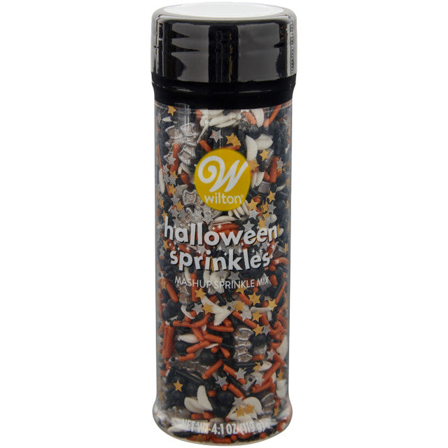 Mezcla para espolvorear estrellas y murciélagos de Halloween de noche estrellada, 4.1 oz.