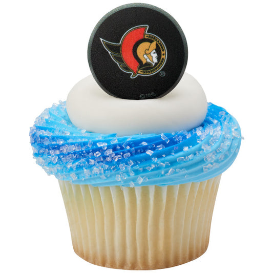 Anillos para cupcakes de los Senadores de Ottawa de la NHL 