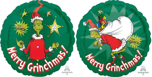 Cómo el Grinch robó la Navidad Globo de aluminio redondo de 17", 1 ct