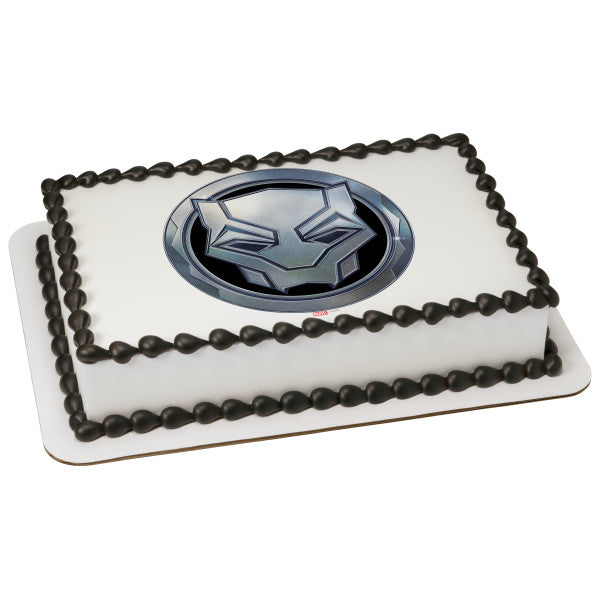 Black Panther Edible Cake Topper Image ABPID04594 – A Birthday Place