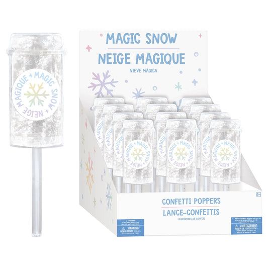 Snow Confetti Popper, 1ct