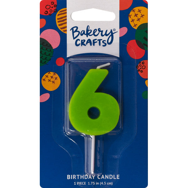 6 Mini Block Numeral Candle