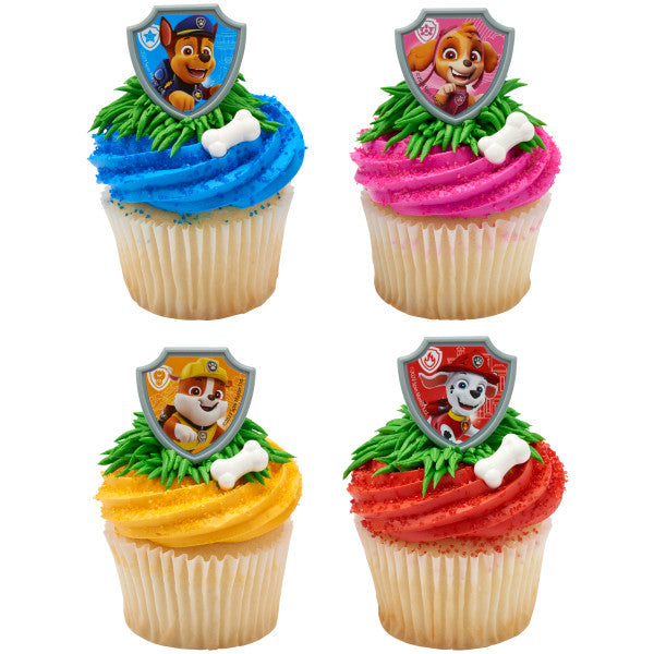 Paw Patrol Reportándose para el deber Anillos para cupcakes